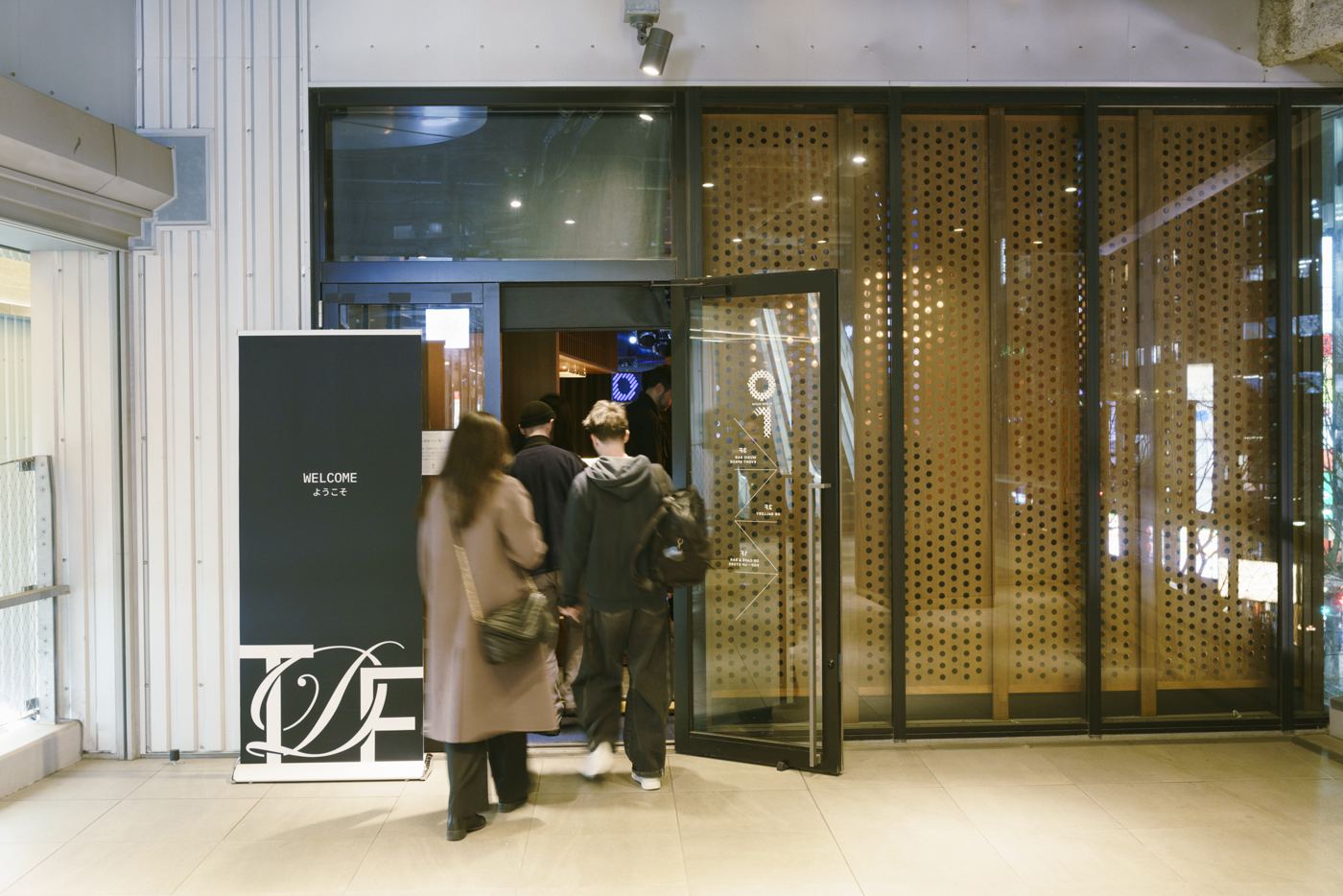 Guests arriving at TRUNK for the welcome night